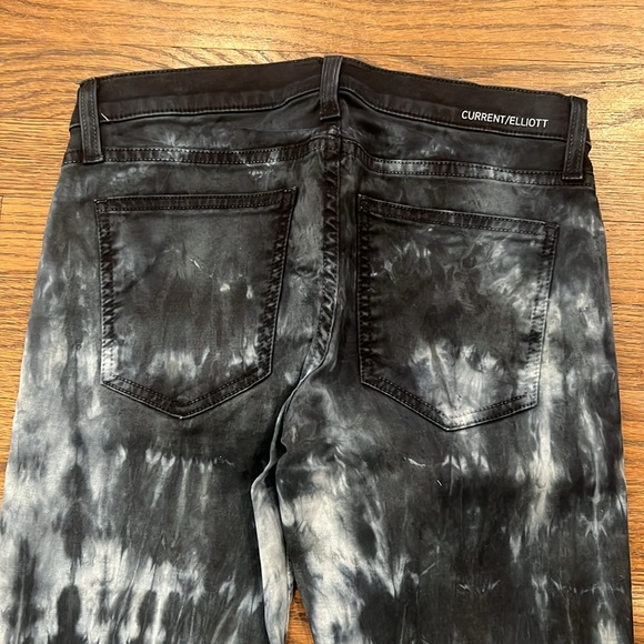 Current Elliott the ankle skinny indigo tie dye women’s jeans - Picture 6 of 8